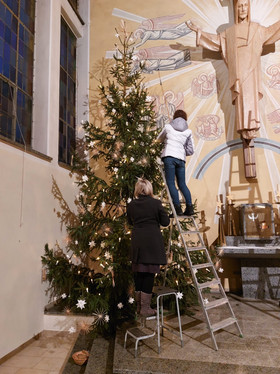 Christbäume Geschmückt Bilder: Malen und Freude schenken!